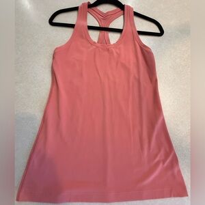 Lululemon Athletica Pink/Orange Racerback Tank Top
